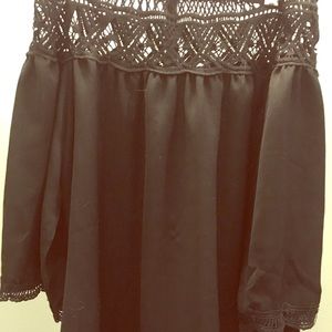 Off the shoulder lace blouse